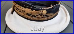 Contrôleur Protectorat Maroc et Tunisie WW2 Casquette 1930-1940 brodée ORIGINAL