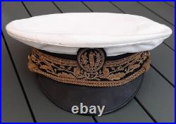 Contrôleur Protectorat Maroc et Tunisie WW2 Casquette 1930-1940 brodée ORIGINAL