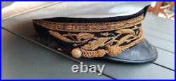 Contrôleur Protectorat Maroc et Tunisie WW2 Casquette 1930-1940 brodée ORIGINAL