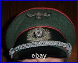 Copie WW2 allemand casquette officier Panzer WH