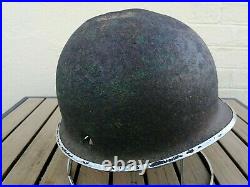 Coque Casque Us M1 Impacte Wwii Ww2 Battle Damaged Helmet Shell