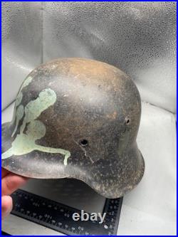 Coque De Casque Armée Allemande WW2 M42 Taille 62 Excellent État