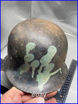 Coque De Casque Armée Allemande WW2 M42 Taille 62 Excellent État