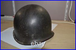 Coque de Casque US Américain 1939/1945 Jonc Avant Normandie 44