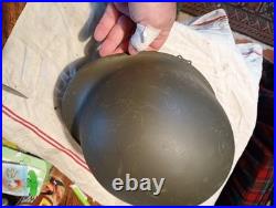 Coque de Casque US M1 jonc avant pattes Mobile 1944 Normandie WW2 Américain