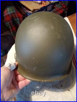 Coque de Casque US M1 jonc avant pattes Mobile 1944 Normandie WW2 Américain