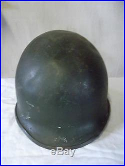 Coque de casque US M1 américain utilisée par la France en indochine