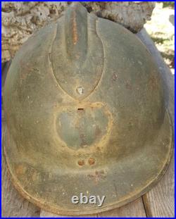 Coque de casque de tirallieurs- Libération de Marseille- Armée Française de Libé