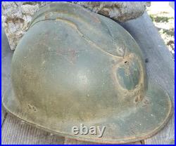 Coque de casque de tirallieurs- Libération de Marseille- Armée Française de Libé