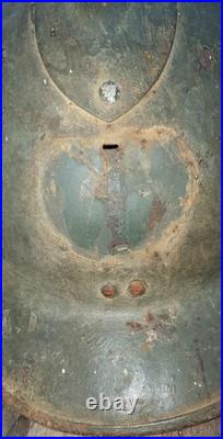 Coque de casque de tirallieurs- Libération de Marseille- Armée Française de Libé