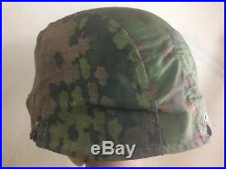 Couvre casque allemand camouflage feuilles de chêne type1 taille 68 ORIGINAL WW2