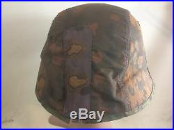 Couvre casque allemand camouflage feuilles de chêne type1 taille 68 ORIGINAL WW2