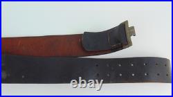Cuir de ceinturon de la heer avec marquage RBNR allemand ww2 (objet original)