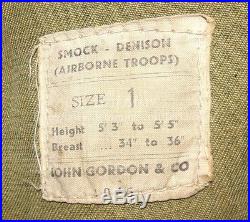 Denison Smock 2ème modèle datée 1945 parachutiste Airborne GB WW2 anglais para