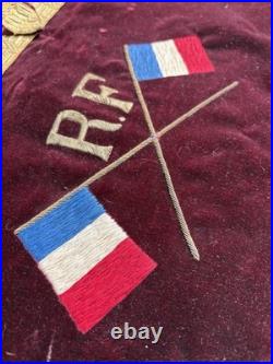 Drapeau Bannière Étendard WWII 1939 RF Société Musicale D'AFFERI