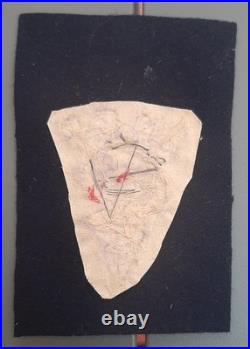 Ecusson Uniforme Médecin SNCF brodé cannetille or Santé Médic patch 1950/1960