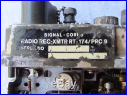 Émetteur Récepteur Us Prc 8 Wwii Vietnam Jeep Radio Rc Xmtr Rt 174/prc8 Prc10