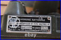 Emetteur récepteur RT-175/PRC9 armée de terre Mle 1951, gendarmerie 1964