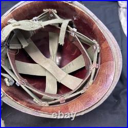 Ensemble De Casque De Combat US M1 Et Doublure, Fin WW2 / Guerre Du Vietnam