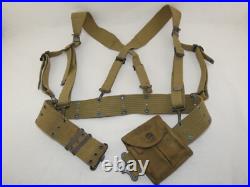 Ensemble brelage/ceinturon M36 porte chargeur USM1 ORIGINAL US ARMY WWII WW2