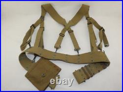 Ensemble brelage/ceinturon M36 porte chargeur USM1 ORIGINAL US ARMY WWII WW2
