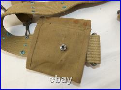Ensemble brelage/ceinturon M36 porte chargeur USM1 ORIGINAL US ARMY WWII WW2