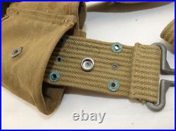 Ensemble brelage/ceinturon M36 porte chargeur USM1 ORIGINAL US ARMY WWII WW2