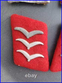 Epaulettes Et Pattes De Col Feldwebel Flack Allemande Ww2. Luftwaffe Artillerie