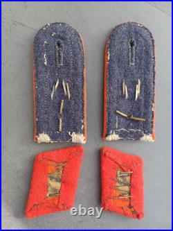 Epaulettes Et Pattes De Col Feldwebel Flack Allemande Ww2. Luftwaffe Artillerie