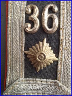 Epaulettes Et Pattes De Col Feldwebel Flack Allemande Ww2. Luftwaffe Artillerie