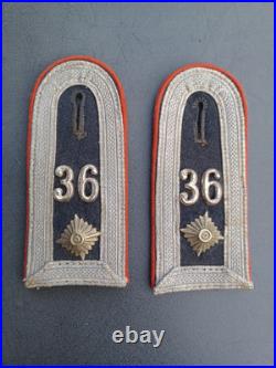 Epaulettes Et Pattes De Col Feldwebel Flack Allemande Ww2. Luftwaffe Artillerie