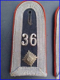 Epaulettes Et Pattes De Col Feldwebel Flack Allemande Ww2. Luftwaffe Artillerie