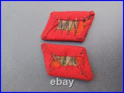 Epaulettes Et Pattes De Col Feldwebel Flack Allemande Ww2. Luftwaffe Artillerie