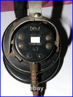 Equipement militaire wwII écouteur radio panzer dfh. F 43 allemand germany