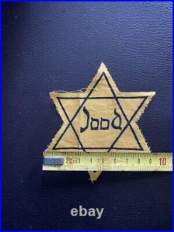 Etoile Juif Ww2 Certifié 100% Authentique (casque Us Allemand)