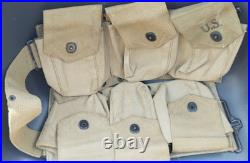 Etui americain ceinturon bar us usa ww2 boyt 42 normandie ardennes 1944