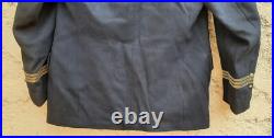 FNFL Veste drap de laine WW2 Marine Nationale 1940 Lieutenant de Vaisseau Blazer