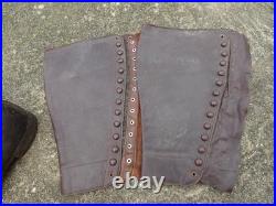 FRANCE 1940 Trés Belle Paire de Brodequins Francais Mle SOC Taille 43