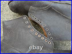 FRANCE 1940 Trés Belle Paire de Brodequins Francais Mle SOC Taille 43