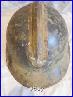FRANCE 39-45 COQUE CASQUE ADRIAN Mle 26 CAMOUFLE / AUTHENTIQUE