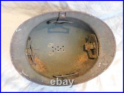 FRANCE 39-45 COQUE CASQUE ADRIAN Mle 26 CAMOUFLE / AUTHENTIQUE