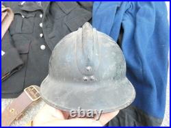 FRANCE 40 Tenue Vareuse Culotte Sacoche Baudrier Kepi Gendarme Gendarmerie 1940