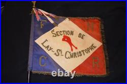 Fanion Francs Tireurs Partisans-section De Lay Saint Christophe-resistance Ftpf