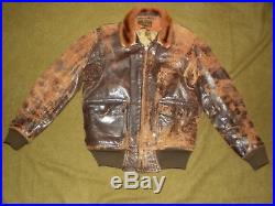 Flight jacket USN g1 1943. Horse leather. Blouson pilote de chasse US Pacific