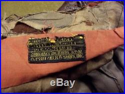 Flight jacket USN g1 1943. Horse leather. Blouson pilote de chasse US Pacific