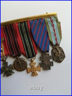 France Barrette De 7 Miniatures Ordre De La Libération Médaille Militaire Ffl
