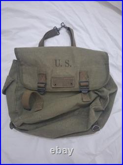 GI musette m36 US toile kaki U. S. Daté 1945 WW2 liberation libe