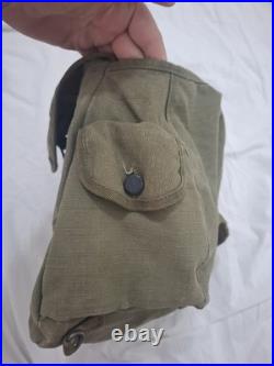 GI musette m36 US toile kaki U. S. Daté 1945 WW2 liberation libe