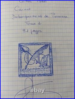 Gilles Bré Journal De Guerre Débarquement de Provence (1944)Ouvre unique