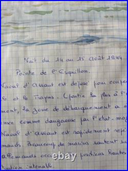 Gilles Bré Journal De Guerre Débarquement de Provence (1944)Ouvre unique